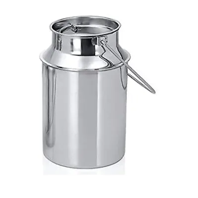 Stainless Steel Milk Storage Can With Lid 5 L • £37.41