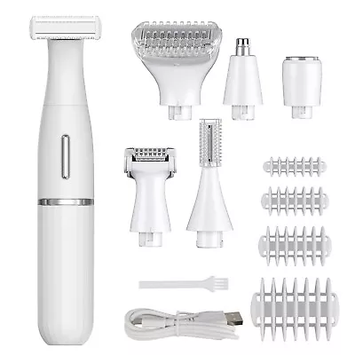 6 In 1 Multifunctional Men Women Epilator Armpit Hair Legs Sideburn Nose Trimmer • $24.59