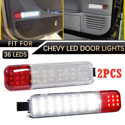 Pair LED Door Courtesy Light For Chevy Silverado Suburban Tahoe GMC Sierra Yukon • $12.68