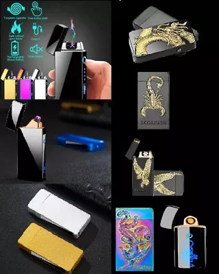 £0.99 • Buy Electronic Lighter, NEW Double Arc USB Rechargeable Plasma Lighter With Battery 