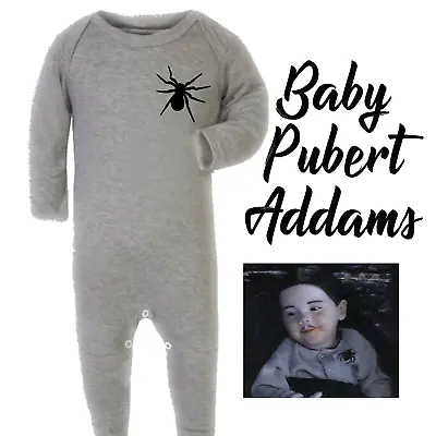 Baby Pubert Addams Family Costume Spider Grow Romper Bodysuit Halloween Adams • £14.99