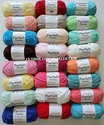 Premier PARFAIT CHUNKY Yarn 3.5oz 131 Yds Choose Color • $4.99