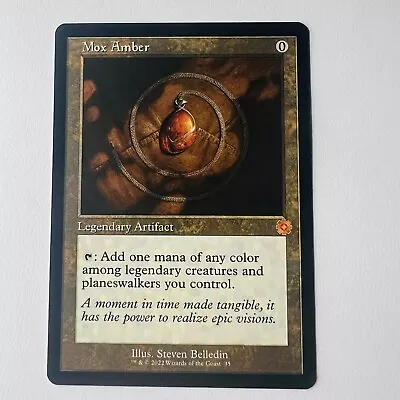 Magic The Gathering Mtg Mox Amber SchematicThe Brothers War Retro • £21.97