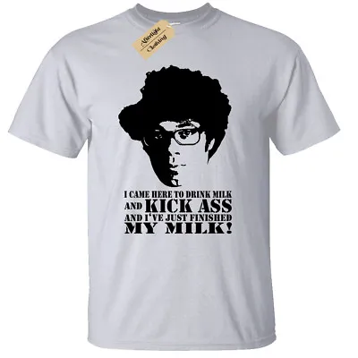 £9.83 • Buy Men's It Crowd T-Shirt | S To Plus Size | Funny Drink Milk And Kick Ass - Moss