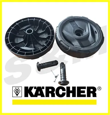 Karcher Pressure Washer Replacement Wheels Set Genuine 90024380 / 90384430 K4 K5 • £14.72