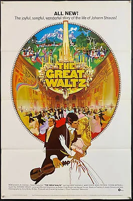 £65 • Buy The Great Waltz (1972) Original Vintage U.S One Sheet Movie Poster