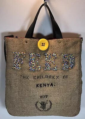 Feed Project Kenya VIVA Africa Bag Artisan Beaded Crossbody Tote • $44.98