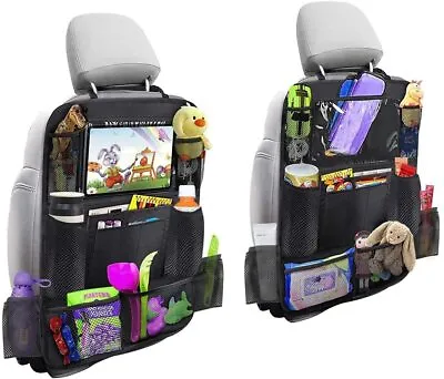 £14.27 • Buy 2pcs Car Seat Back Organiser Tidy Organizer Travel Storage Bag Cup Holder Pocket