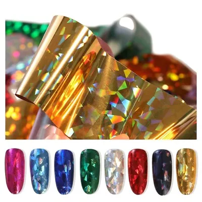 DIAMOND Nail Foil 💖 Holographic Transfer Sticke 💖 Manicure Foils 💖 Decals  • £1.90