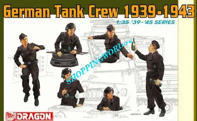Dragon Models 6375 1/35 Scale German Tank Crew 1939-1943 Model 2019 New • £19.01