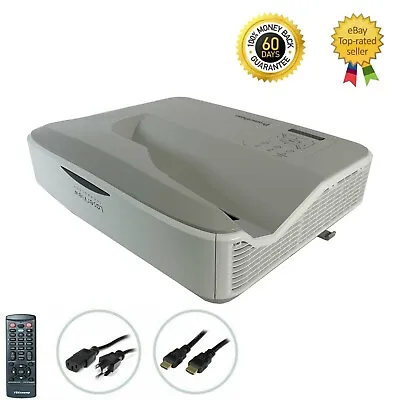 Ultra Short Throw DLP Projector 3D For Color Home Theater Cinema TV Video Bundle • $341.96