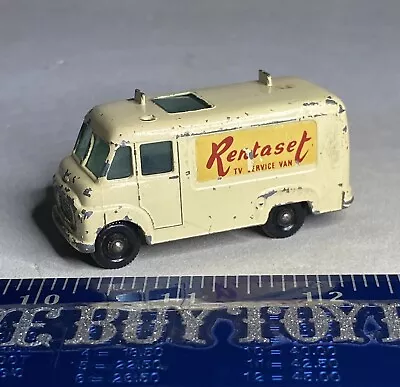 Vintage Matchbox Lesney - Rentaset TV Service Repair Van Truck #62b - Cream 1963 • $9.94