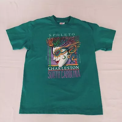 Vintage Spoleto Shirt Adult Large 1989 Charleston SC Single Stitch Tee A20 • $16.99