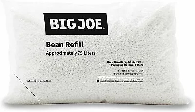 $26.99 • Buy Bean Bag Snack 75 Liter Refill Chair Seat Filling Lounge Filler Beans 1 PACK Big
