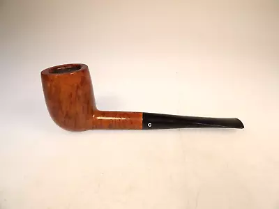 Comoy’s London Made 180 Strt Grain Briar Billiard Pipe 80s Vulcanite Stem C Logo • $41