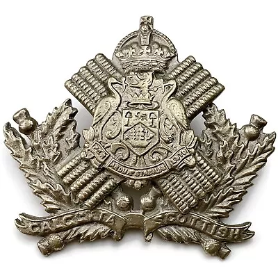 Original Calcutta Scottish Indian Regiment British Imperial India Army Cap Badge • $113.65