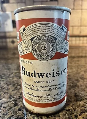 Budweiser Straight Steel Pull Tab Vintage Empty Beer Can • $3