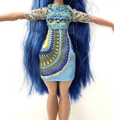 Monster High Cleo De Nile G3 Day Out Short Blue Bodycon Egyptian Dress • $15