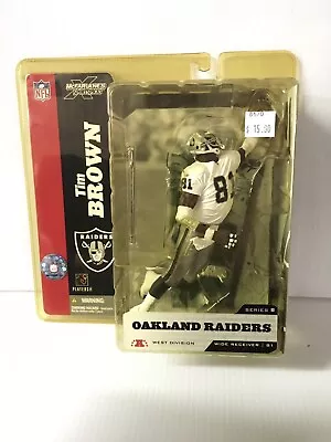 SEALED 2004 McFarlane TIM BROWN Oakland Raiders NFL Figure White Jersey Series 8 • $30