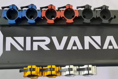 Alloy Barbell Collar Set - Nirvana Fitness Olympic Collars  NEW IN PACKAGE GYM • $21.95