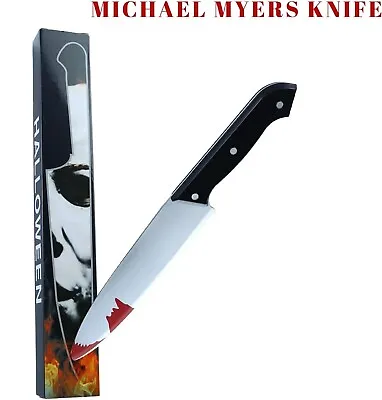 Michael Myers Plastic Blood Butcher Knife Collector Box Halloween Costume Prop • $11.47