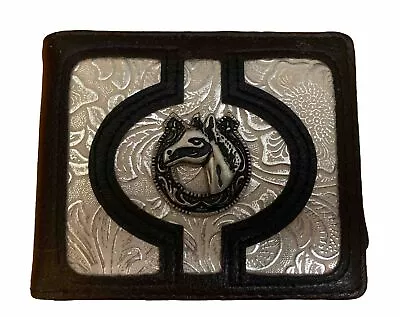 New Mens Bifold Horse & Lucky Horseshoe Wallet • $11.99