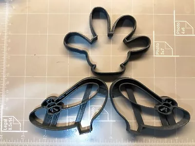 Minnie Mouse Inspired Hand And Shoes Cookie Cutters Set Of 3 • $11.26