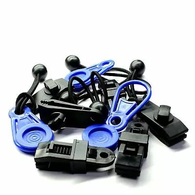 TARPAULIN CLIPS /// Camping / Caravan / Boat / Car (3 Types) Heavy Duty Reusable • £2.55