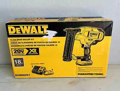 DEWALT DCN680D1 20V MAX XR 18-Gauge Brad Nailer Kit Used • $225