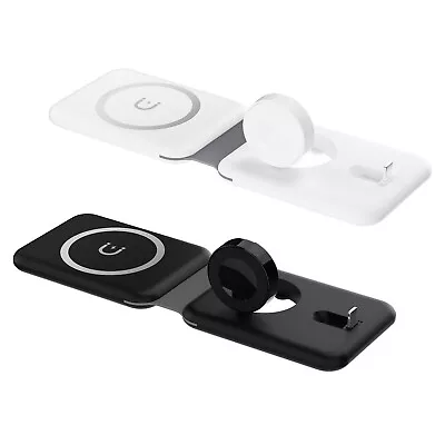 3In1 Wireless Charger Fast Charging Dock Station For Apple Watch Air Pods IPhone • £12.99
