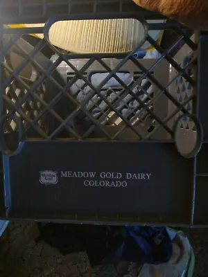Vintage Grey Meadow Gold Dairy Plastic Milk Crate • $12.99