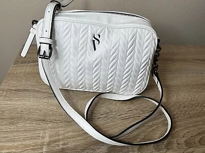 Simply Vera Vera Wang Sintra Crossbody Bag | White | Faux Leather | Bridal Purse • $19.99