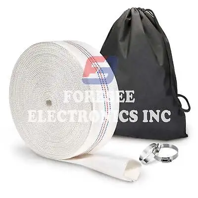 Water Discharge Backwash Pool Hose 2  In Inch X 65 FT Lay-Flat Drain Pump White • $43.99