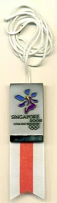 London 2012 UK GB / 117th IOC Session 2005 Singapore Olympic Badge Pin Medal • $300