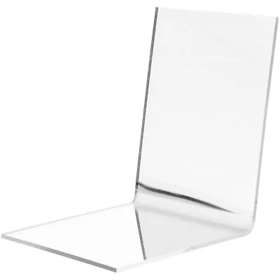 Plymor Folded Acrylic Mirror Display 4.5  H X 4.5  W X 5  D (3 Pack) • $22.31