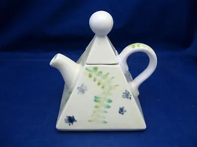 Unusual Ceramic Individual Tea Pot - Pyramid Shaped Signed Ct On Bottom • $24