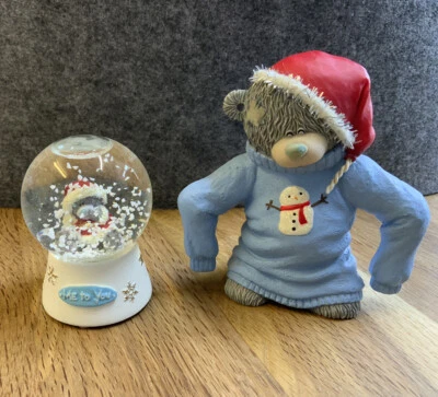 £13.99 • Buy Me To You Bears Tatty Teddy Blue Nose Christmas Gifts Snow Globe Bundle