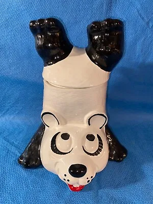 McCoy Upside Down Panda Bear Cookie Jar • $19.95
