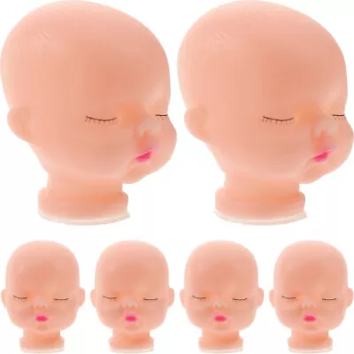  10 Pcs Doll Heads For Crafts DIY Material Vinyl Accessories • £8.38