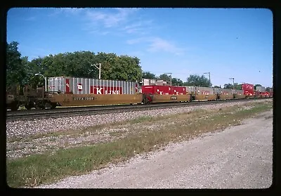 Railroad Slide - DTTX #75151 Intermodal Flat Car 1993 K Line Trailer Train • $7