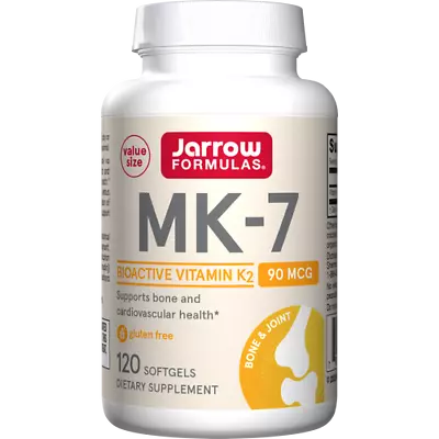 Jarrow Formulas MK-7 Vitamin K2 90mcg 120 Softgels Bone & Cardiovascular Suppo • £38.48