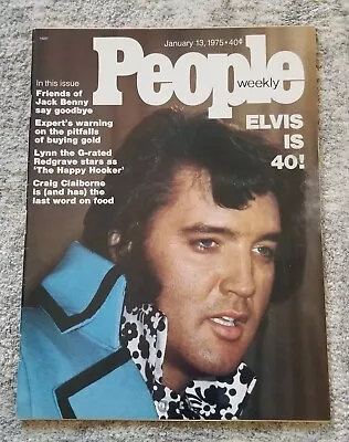 People Magazine Featuring Elvis Jan.1975 • $7