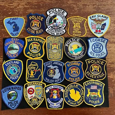 Vintage Obsolete State Of Michigan Police Patches Mixed  Lot Of 20 Item 234 • $16.26