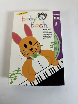 Baby Einstein BABY BACH Musical Adventure VHS With CD  Walt Disney 1-36 Months • $49.99