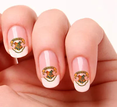 £1.99 • Buy 20 Nail Art Decals Transfers Stickers #255 - Harry Potter Hogwarts Crest