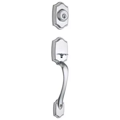 KWIKSET 687BWLIP-26D Belleview Single Cylinder Entrance Handleset Finish: Satin  • $84.37