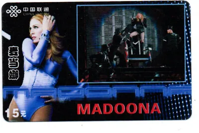 £1.75 • Buy China: Phone Card - Madonna Louise - Sexy Girl - US Singer/180