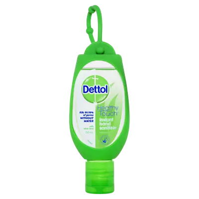 Dettol Instant Hand Sanitiser Refresh Green Clip 50mL - Aloe Vera Sanitizer • $4.07