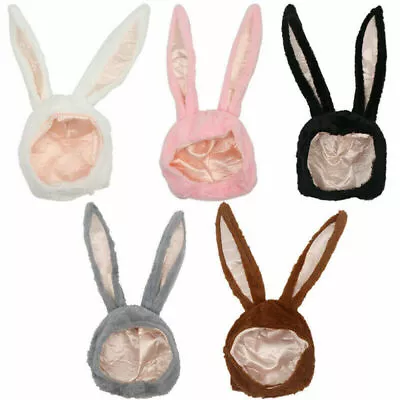 Cute Gilrs Kids Rabbit Plush Warm Ears Hats Earflap Headwear Caps Winter Warm • £12.19