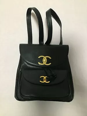 Vintage CHANEL 1995 Coco Mark Backpack Never Used Beautiful Made In Italy • $6000